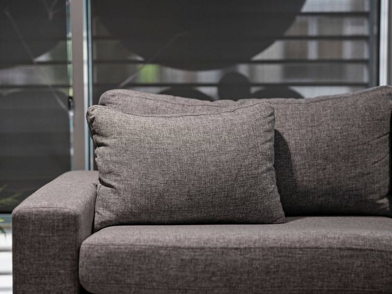 Clean grey sofa